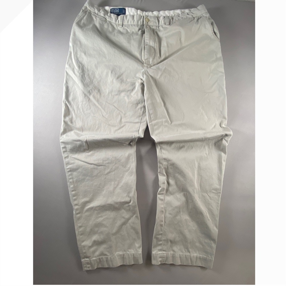 Ralph Lauren Classic Polo Chino Pants Khaki Straight Fit Mens Size 40